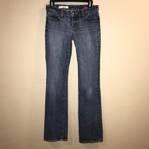 Express-X2 Low Rise Boot Cut Jean Size 4 Long